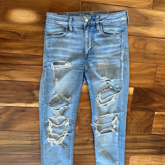 American Eagle Super Stretch X Hi-Rise Jegging size 6 Long - Picture 2 of 6